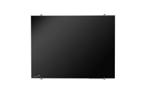 LEGAMASTER GLASSBOARD BLACK MAGNETIC 90x120cm